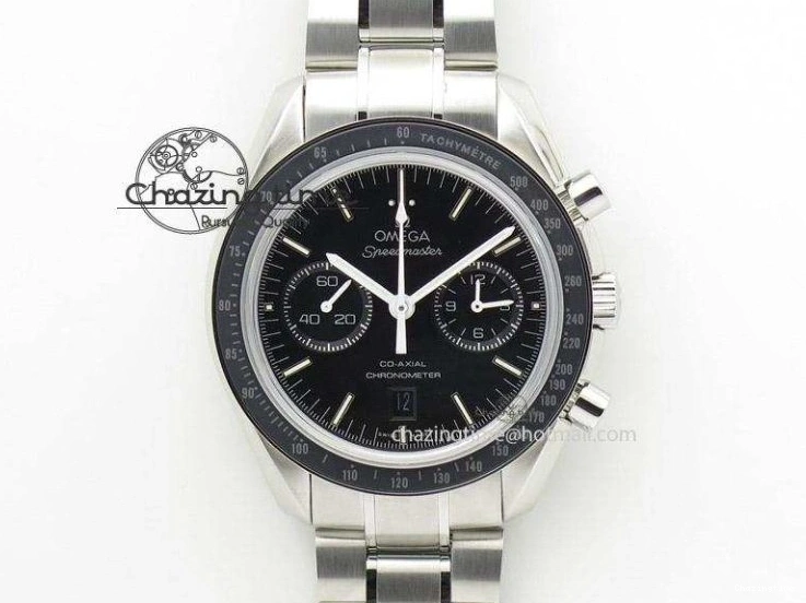 1221 Efficient Planet Ocean GMT 43.5mm RG V6F 1:1 Best Edition Black Dial On RG Bracelet A 8182